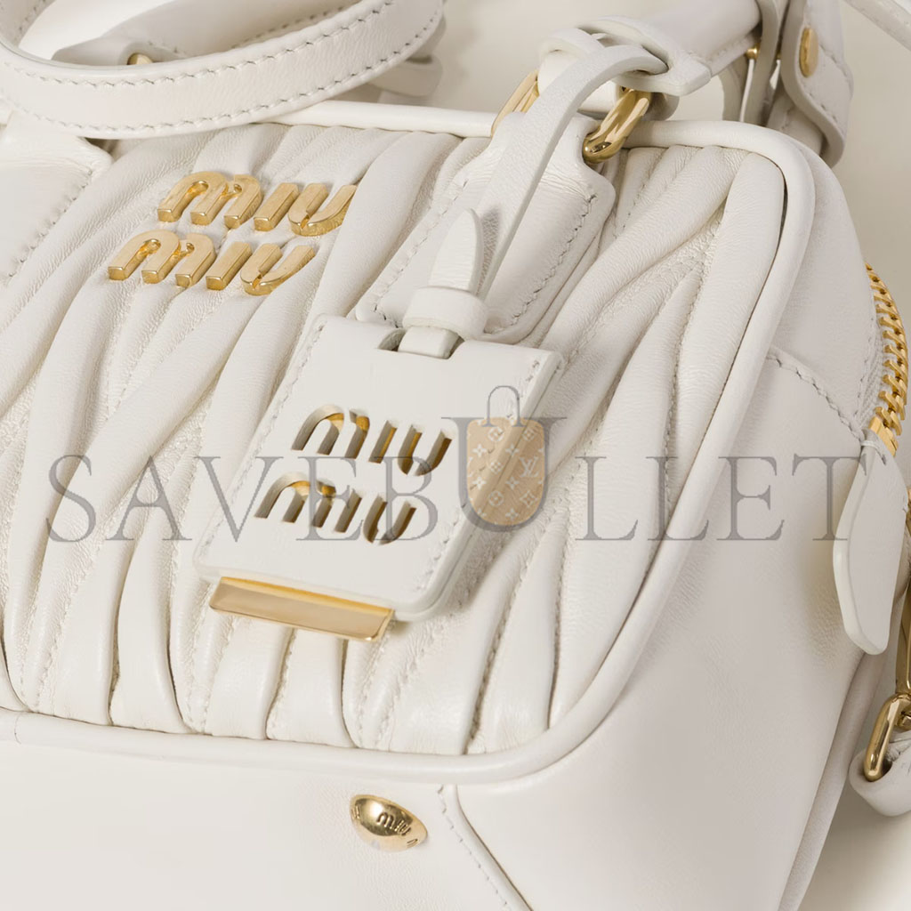 M1v M1v arcadie matelassÉ nappa leather bag 5bb123 (19*13*6cm)